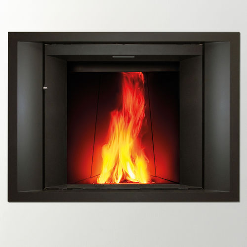 Inserto per camini a legna - MICROMEGA WITH STEEL FRAMES - Stûv - in acciaio / contemporaneo