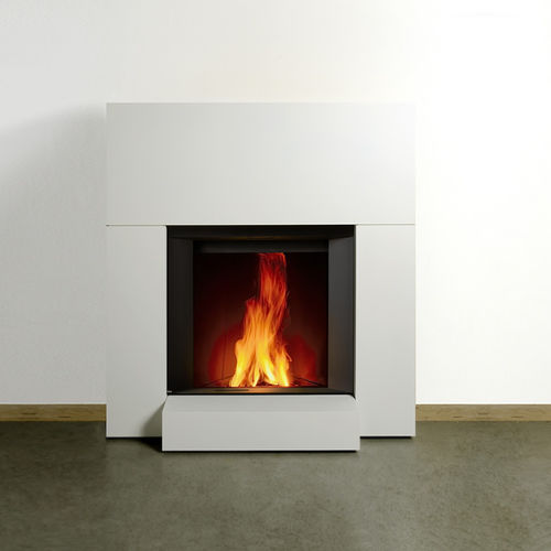 Inserto per camini a legna - MICROMEGA WITH SMALL FIREPLACE - Stûv - in acciaio / a convezione naturale / contemporaneo