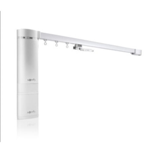 Binario per tende elettrico - IRISMO 45 RTS - SOMFY - a motore / con azionamento manuale / per installazioni a soffitto