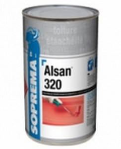 Guaina liquida impermeabilizzante per copertura - ALSAN® 320 - SOPREMA - per copertura metallica / in resina acrilica