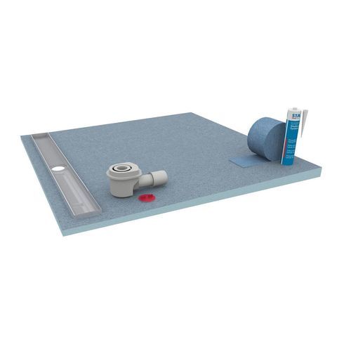 Piatto doccia rettangolare - LINE BOARD BASIC - STADUR PRODUKTIONS GMBH & CO KG - piastrellabile / in acciaio inossidabile / con scarico laterale