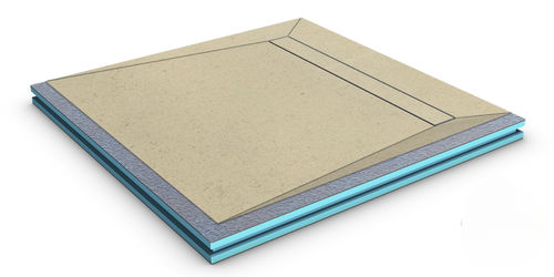 Piatto doccia in acciaio inossidabile - LINE BOARD HIGHTEC - STADUR PRODUKTIONS GMBH & CO KG - in ceramica / senza barriere architettoniche / con scarico laterale
