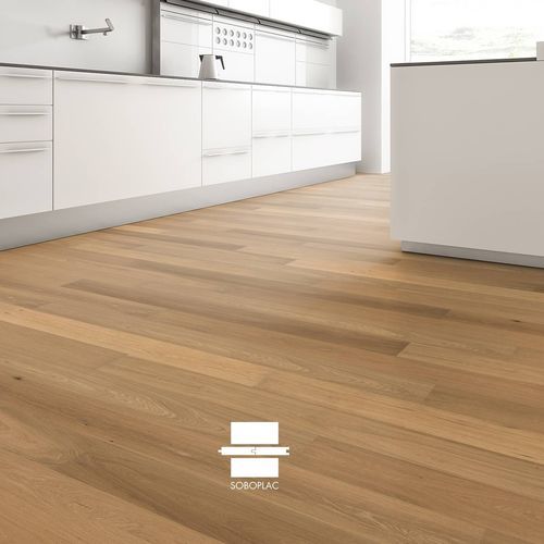 Parquet semi massiccio - Robusto Avenue Foch 90 - SOBOPLAC - in rovere / spazzolato / verniciato