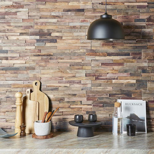 Lastra di paramento in legno - Murmure Bois Flotte - SOBOPLAC - da cucina / da bagno / da sala