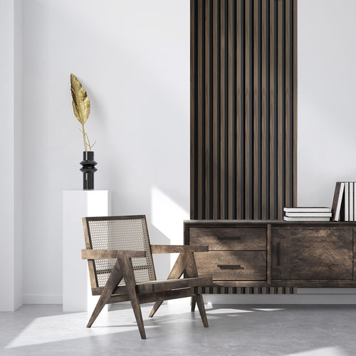 Rivestimento murale da interno - Panelio Hugo Walnut Noyer PA4880 - SOBOPLAC - in polistirene estruso / imitazione legno / per ambienti umidi