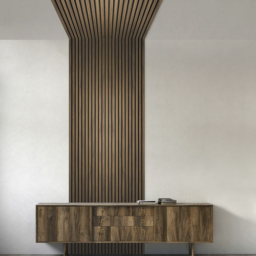 Rivestimento murale da interno - Panelio Daru Oak Craft Teck PA4877 - SOBOPLAC - in polistirene estruso / imitazione legno / per ambienti umidi