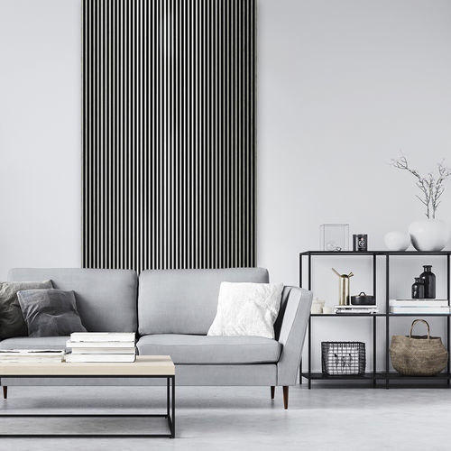 Rivestimento murale da interno - Panelio Duval Silver PA4871 - SOBOPLAC - in polistirene estruso / imitazione legno / per zona reception