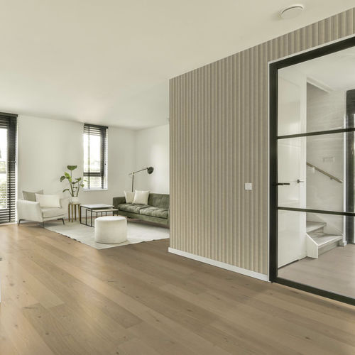 Rivestimento murale da interno - Panelio Verne Beige PA5378 - SOBOPLAC - in polistirene estruso / imitazione legno / per ambienti umidi