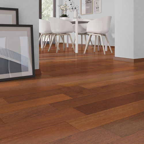 Parquet massello - Exotique Merbau Verni 15x140 - SOBOPLAC - in legno / in merbau / verniciato