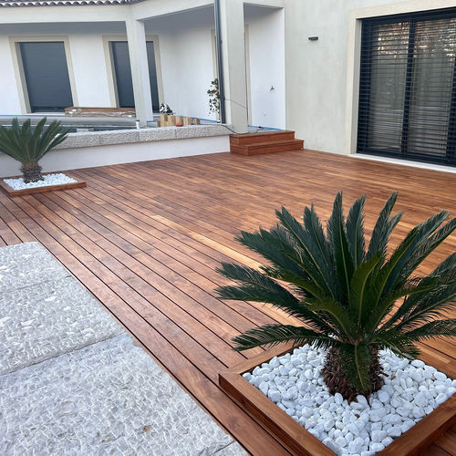 Listone per esterno in teak - Terrasse Teck Deauville - SOBOPLAC - da esterno / FSC