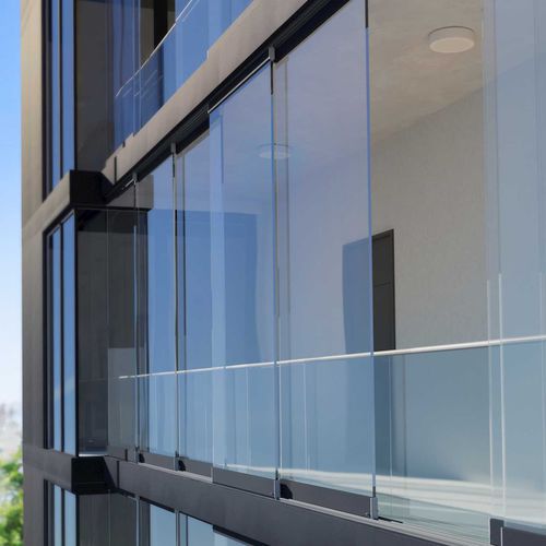 Balcone pannelli in vetro - Proline S Mega - SOLARLUX - in vetro / in alluminio / con porte scorrevoli