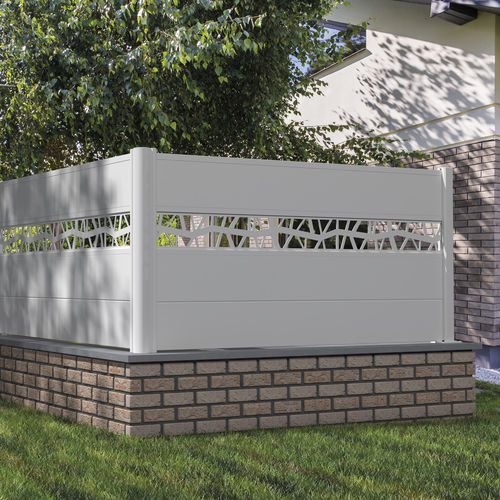Recinzione a lamelle - Gamme SIGNATURE - Helvetica CL 255 - SIB - da giardino / in alluminio termolaccato / contemporanea