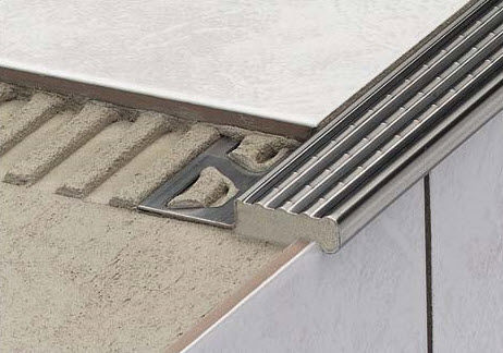 Profilo per gradini acciaio - SCHLÜTER®-TREP-E/-EK - Schluter-Systems - antiscivolo