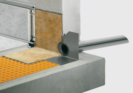 Tubo drenante in acciaio - SCHLÜTER®-KERDI-DRAIN-SP-E - Schluter-Systems - autoperforante