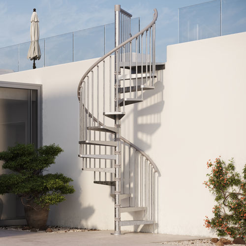 Scala modulare - OUTDOOR - SCRIGNO - dritta / a chiocciola / con gradini in acciaio inox