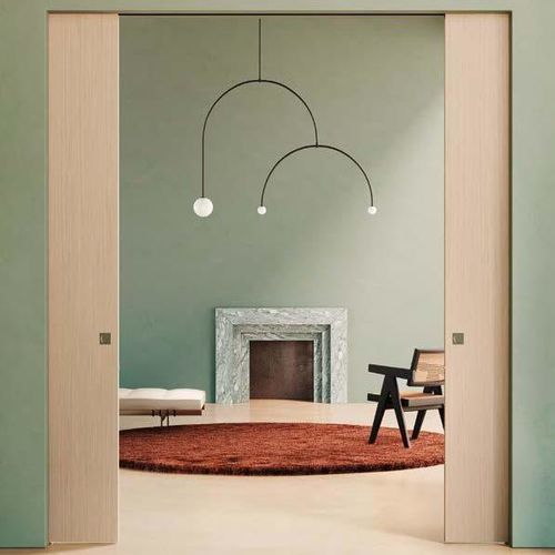 Porta da interno - FLUA - SCRIGNO - in legno / in laminato / scorrevole