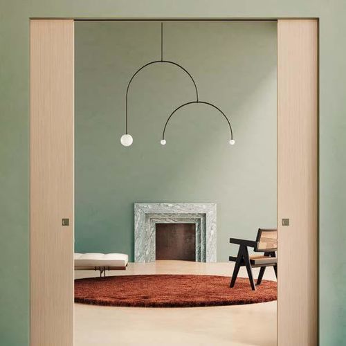 Porta da interno - FLUA - SCRIGNO - in legno / in laminato / battente