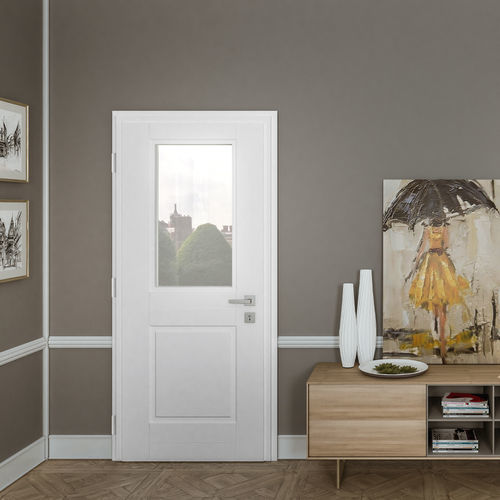 Porta di sicurezza - MIRAMARE - SCRIGNO - da interno / in vetro / in lamiera d'acciaio