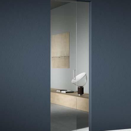 Porta da interno - ARIA - SCRIGNO - in vetro / scorrevole / contemporanea