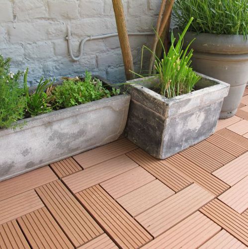 Listone per esterno in composito - XYLTECH® SLATTED FLOORS - SEDPA - aspetto legno / a clip / contract