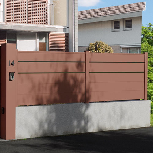 Recinzione a lamelle - 2500 - Sepalumic - da giardino / in alluminio / dritta