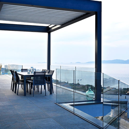 Ringhiera in alluminio - SABCO 7031 - SADEV - pannelli in vetro / da esterno / per balcone