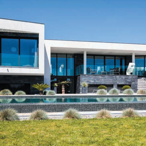 Porta per esterni - 70 CL - Sapa Building Systems - in alluminio / a scomparsa / tradizionale