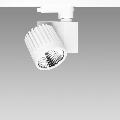 Faretti a binario LED - PRESTIGE - REGENT LIGHTING - tondo / in ghisa di alluminio / contract