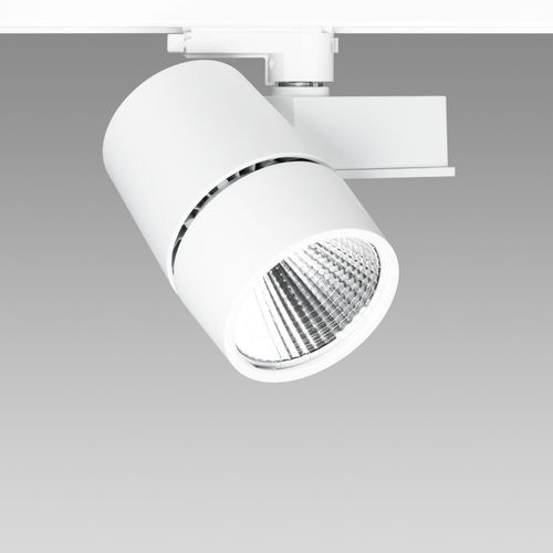 Faretti a binario LED - VARIO 90 - REGENT LIGHTING - tondo / in ghisa di alluminio / contract