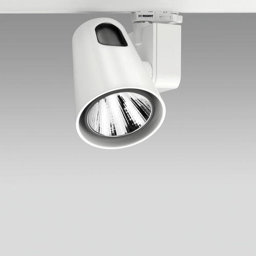 Faretti a binario LED - MATRIX - REGENT LIGHTING - tondo / in ghisa di alluminio / per negozio