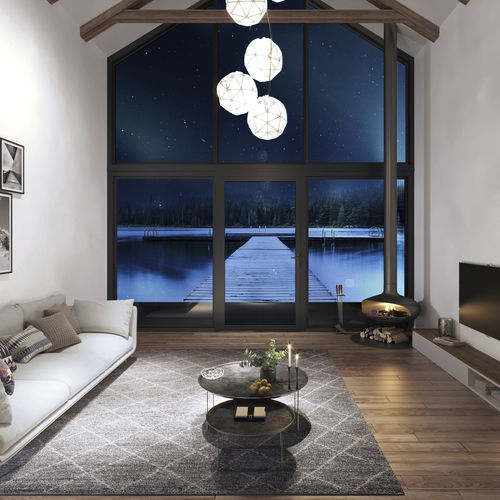 Profilato per porte in alluminio - MASTERLINE 10 - Reynaers Aluminium - acustico / a taglio termico / a prova di vento