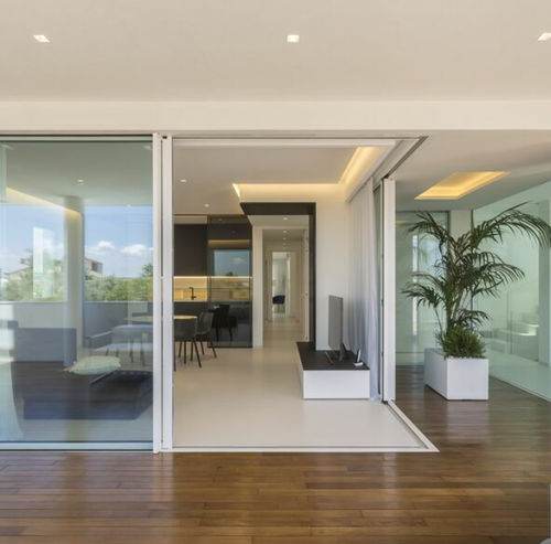 Sistema scorrevole in metallo - SLIMPATIO 68 - Reynaers Aluminium - per porta / per finestra / a muro