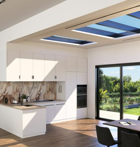 Lucernario per tetto piano - MASTERLIGHT - Reynaers Aluminium - per tetto / a doppi vetri / con cornice di supporto in lamiera