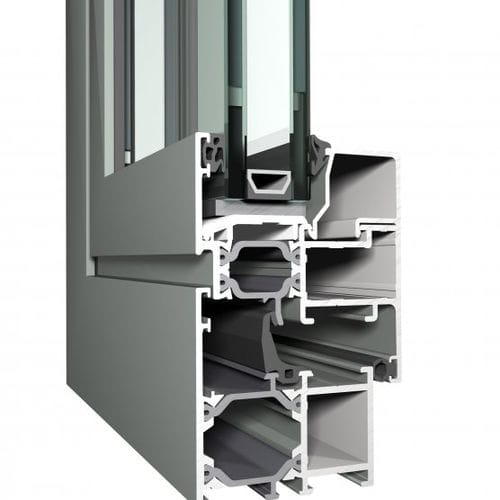 Profilato per finestra in alluminio - ECOSYSTEM 50 - Reynaers Aluminium - acustico / termoisolante / antirapina