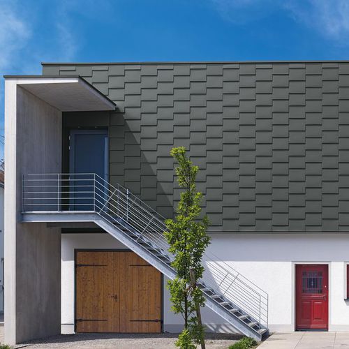 Sistema di facciata in zinco titanio - FLAT  - RHEINZINK - resistente alle intemperie