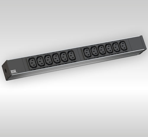 Presa di corrente - 19" BASIC 1U CEI 60320 - BACHMANN - informatica / multipla / da bancone
