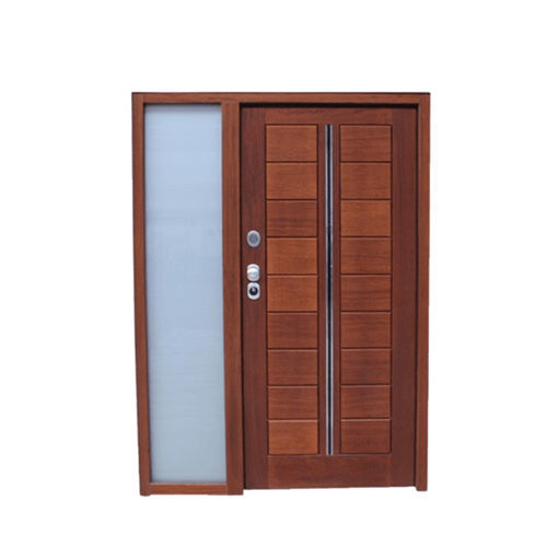Porta d'ingresso - PADILLA - in acciaio / con vetro di sicurezza / battente