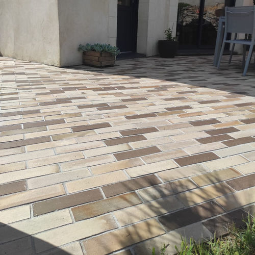Pavé in laterizio - AZAY - RAIRIES MONTRIEUX - da esterno / per terrazza / per strade