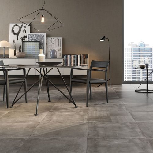 Piastrella in porcellana - BASIC CONCRETE - RAK Ceramics - opaca / da interno / da esterno