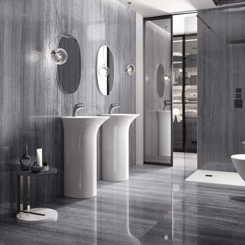 Piastrella in porcellana - SILK MARBLE - RAK Ceramics - lucida / da interno / da parete