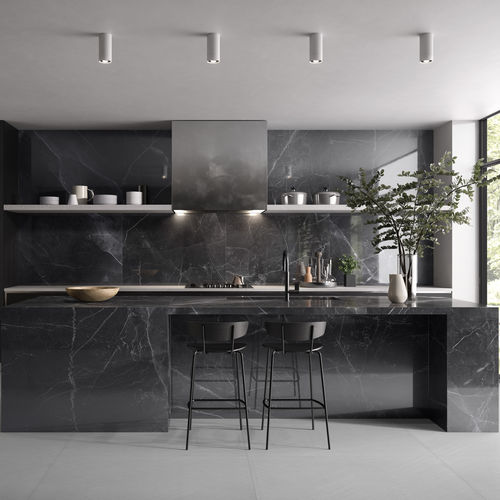 Piastrella in porcellana - AMANI MARBLE - RAK Ceramics - lucida / da interno / da parete