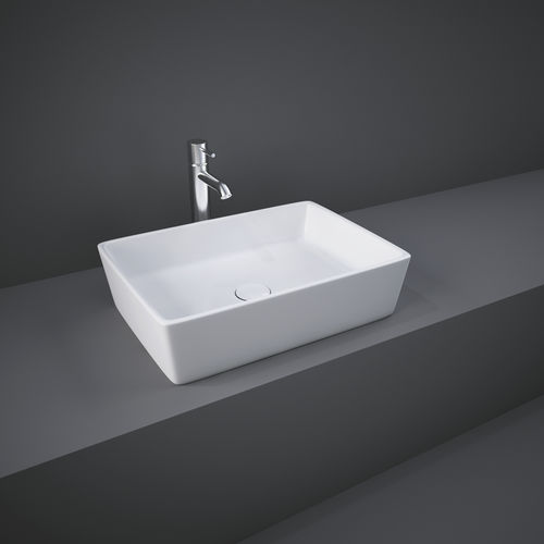 Lavabo da appoggio - RAK-Metropolitan - RAK Ceramics - in ceramica / rettangolare / contemporaneo