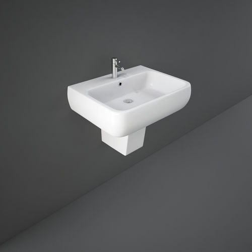 Lavabo da appoggio - RAK-Metropolitan - RAK Ceramics - in ceramica / rettangolare / contemporaneo