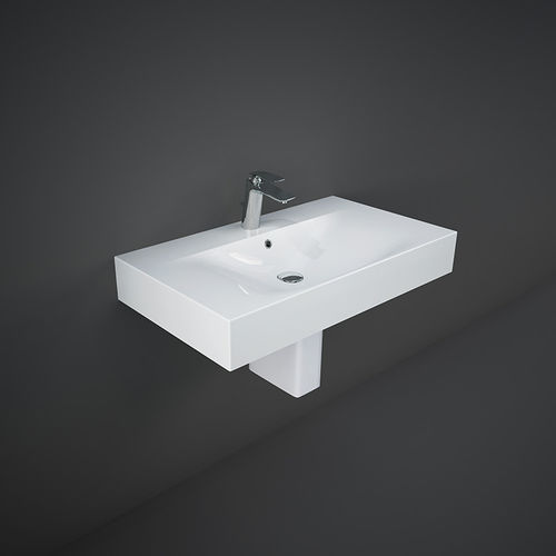 Lavabo sospeso - RAK-DES - RAK Ceramics - in ceramica / rettangolare / 1 foro