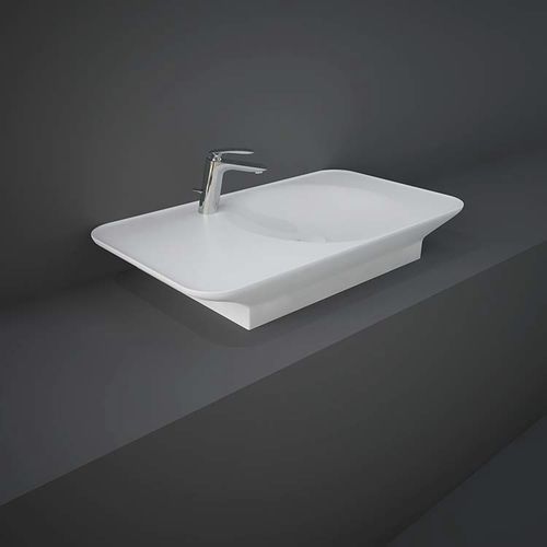 Lavabo sospeso - RAK-VALET - RAK Ceramics - in ceramica / ovale / senza foro