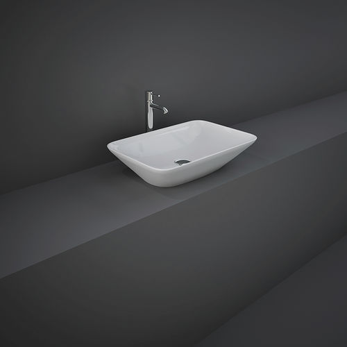Lavabo da appoggio - RAK-VARIANT - RAK Ceramics - in ceramica / rettangolare / senza foro