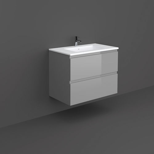Mobile lavabo doppio - RAK-JOY - RAK Ceramics - sospeso / in legno massiccio / contemporaneo