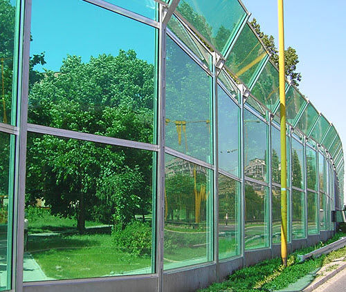 Barriera antirumore con pannelli modulari - POLYGAL - in PMMA / per strade