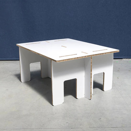 Tavolino basso design - VANVES - PROCÉDÉS CHÉNEL INTERNATIONAL - in cartone / con base in cartone / rettangolare