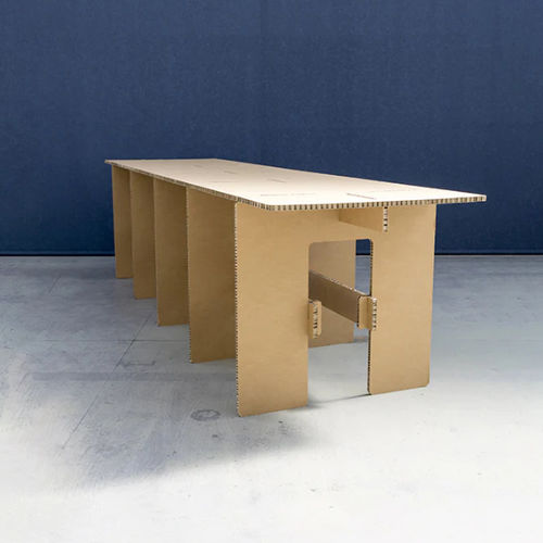 Tavolo design - VANVES - PROCÉDÉS CHÉNEL INTERNATIONAL - in cartone / con base in cartone / rettangolare